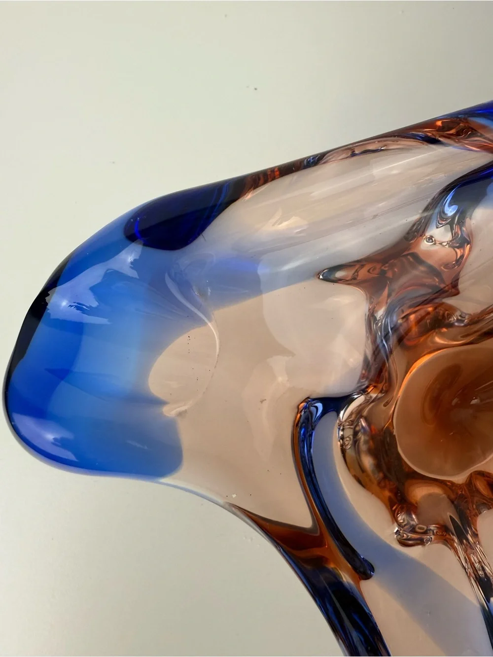 Vintage Frantisek Zemek Mstisov Niagara Czech Art Glass Bowl
